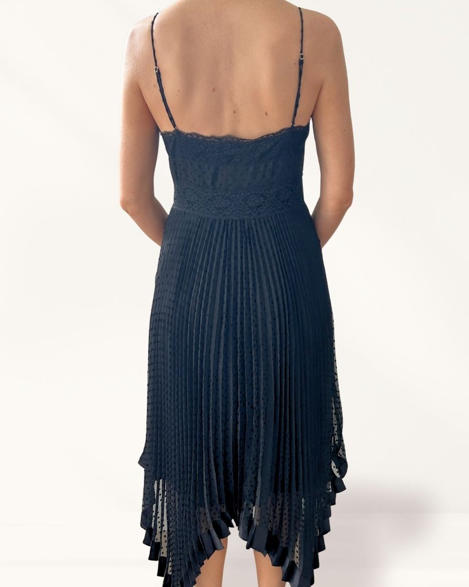Zimmermann Black Lace Silk Dress