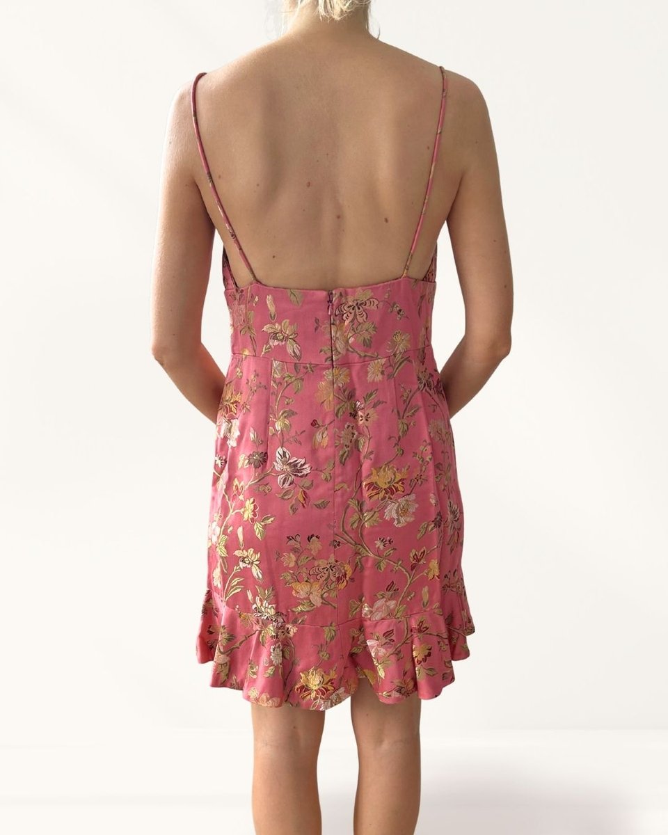 ZIMMERMANN Pink Silk Dress