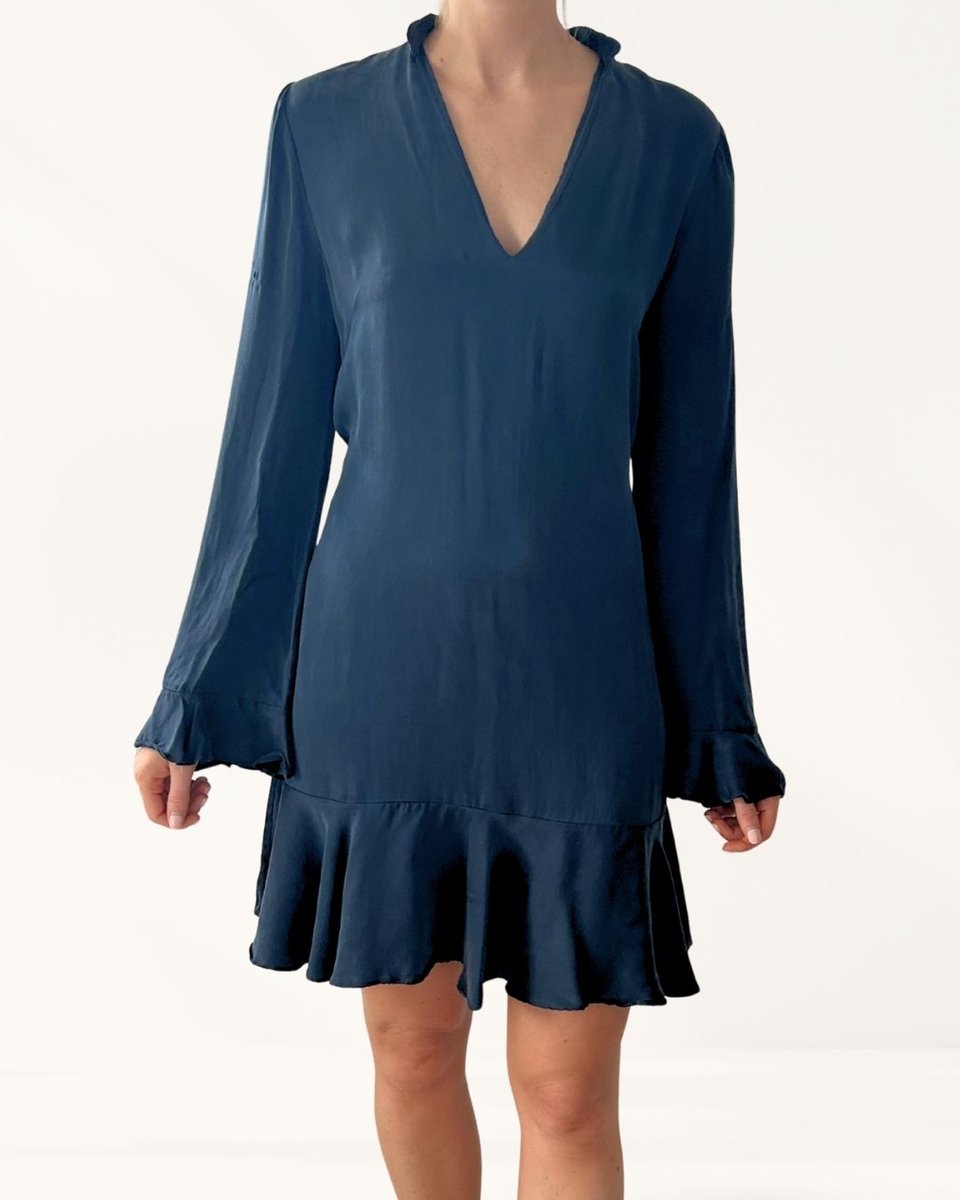 Zimmermann Navy Silk Dress