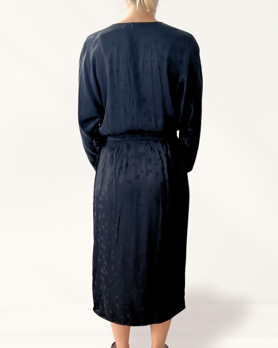 & Other Stories Black Wrap Dress