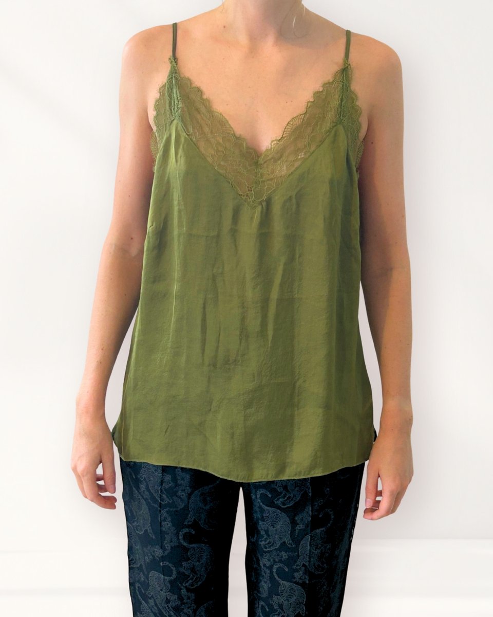 Green Lace Top