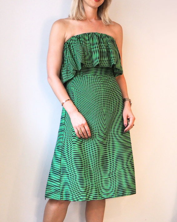 Mary Katrantzou Green Strapless Dress