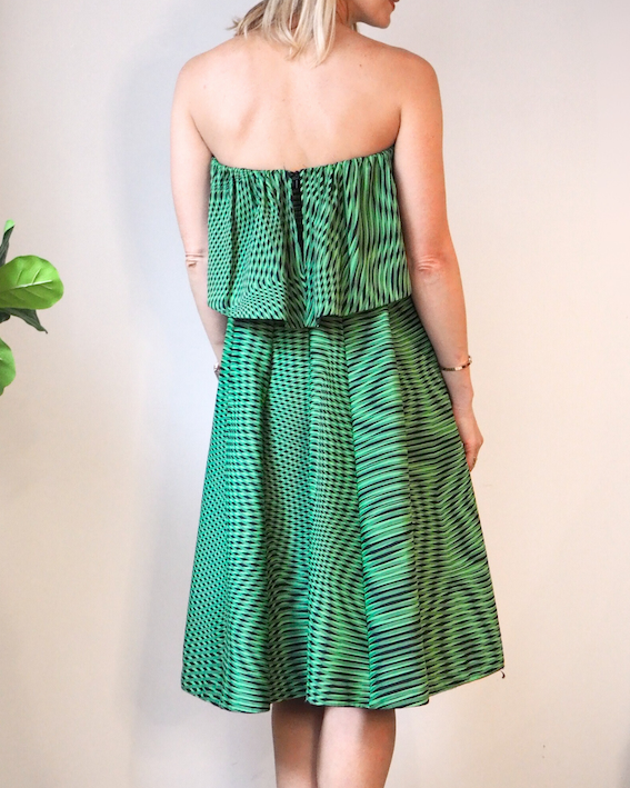Mary Katrantzou Green Strapless Dress