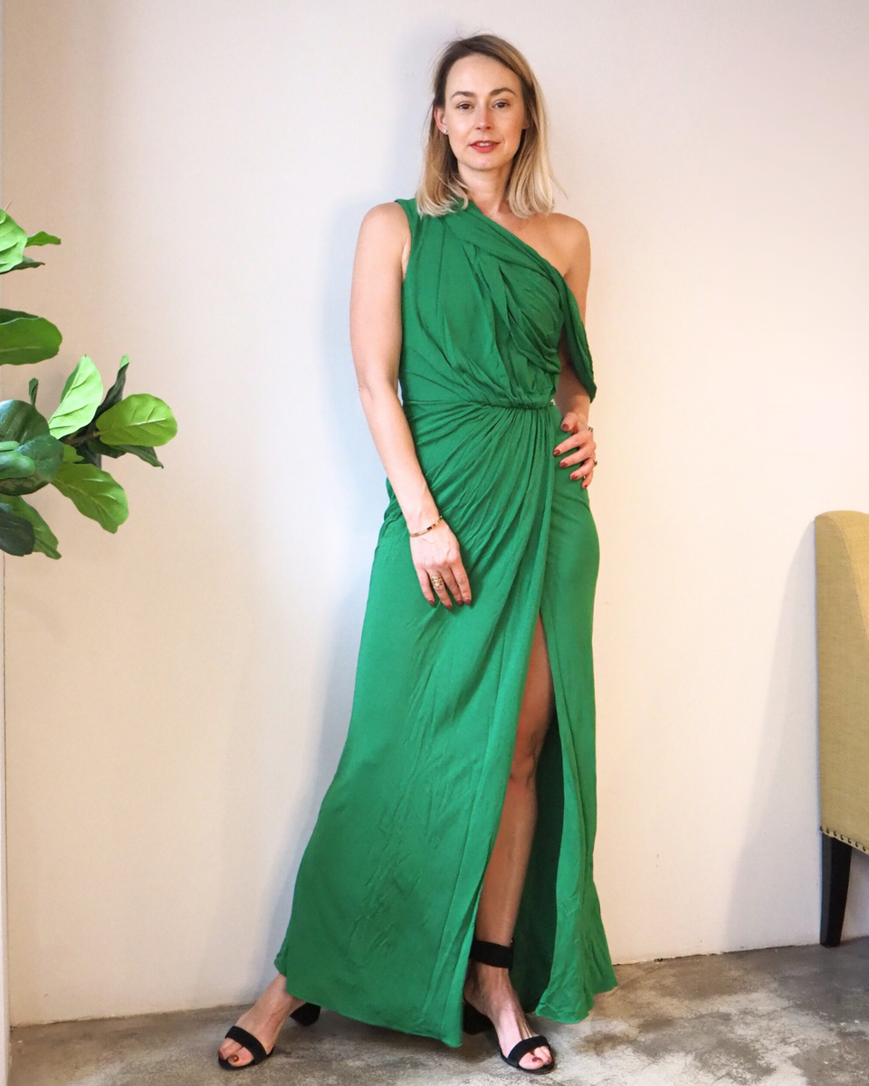 Elie Saab Long Green Gown