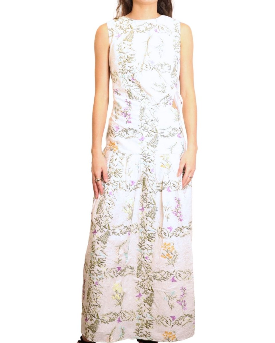 Letube White Floral Dress