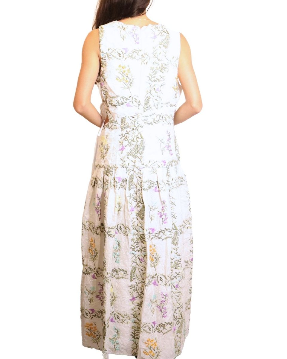 Letube White Floral Dress