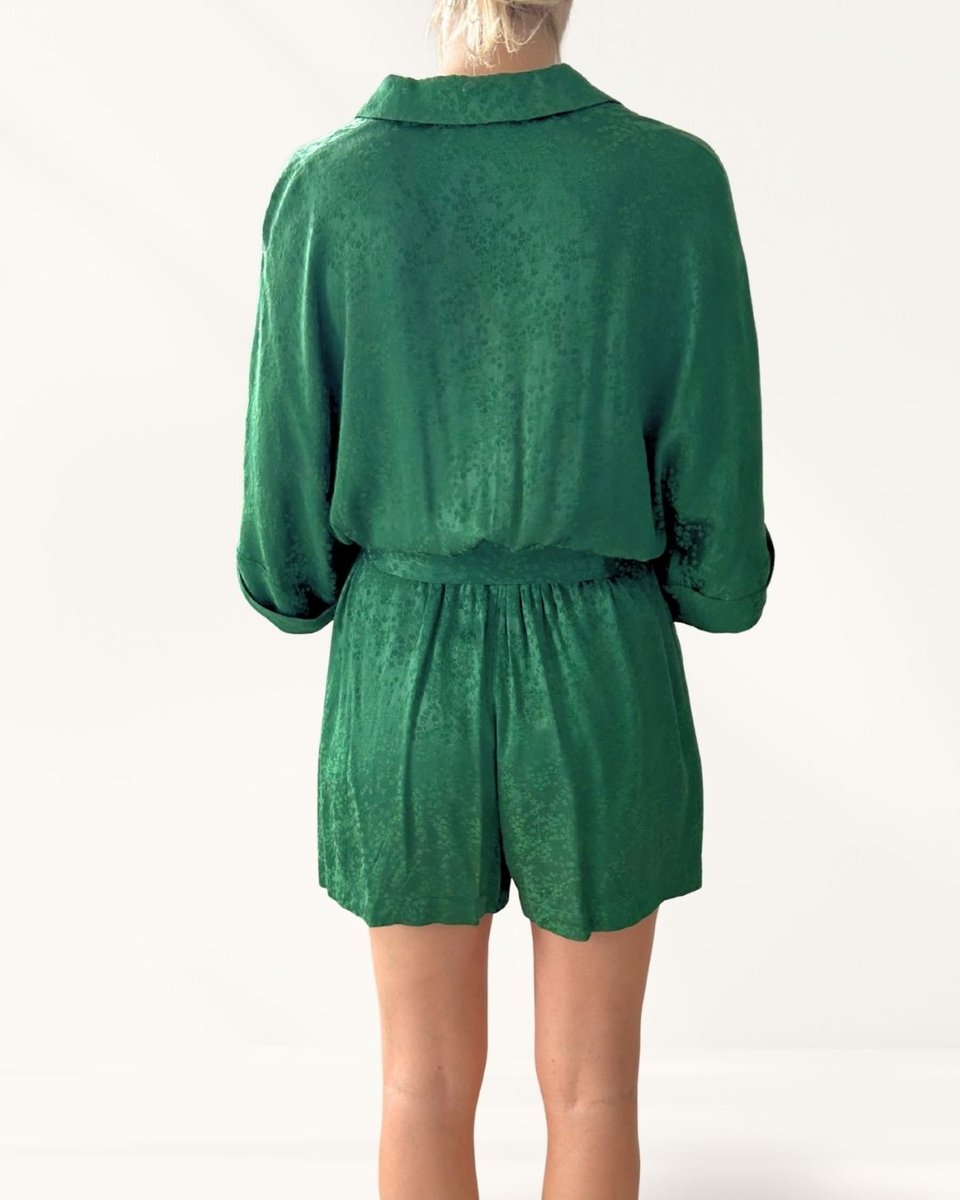 Sezane Green Playsuit