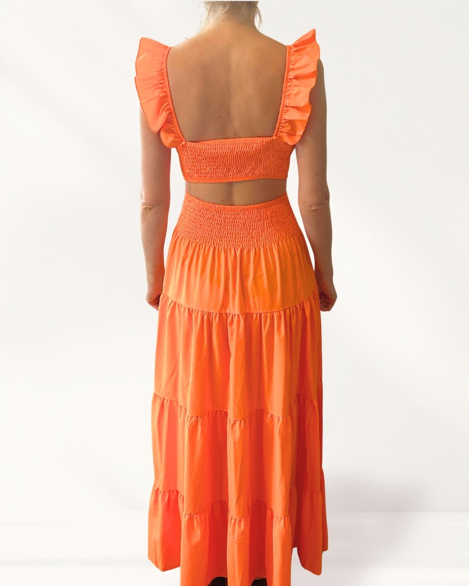 Orange Skirt Co Ord