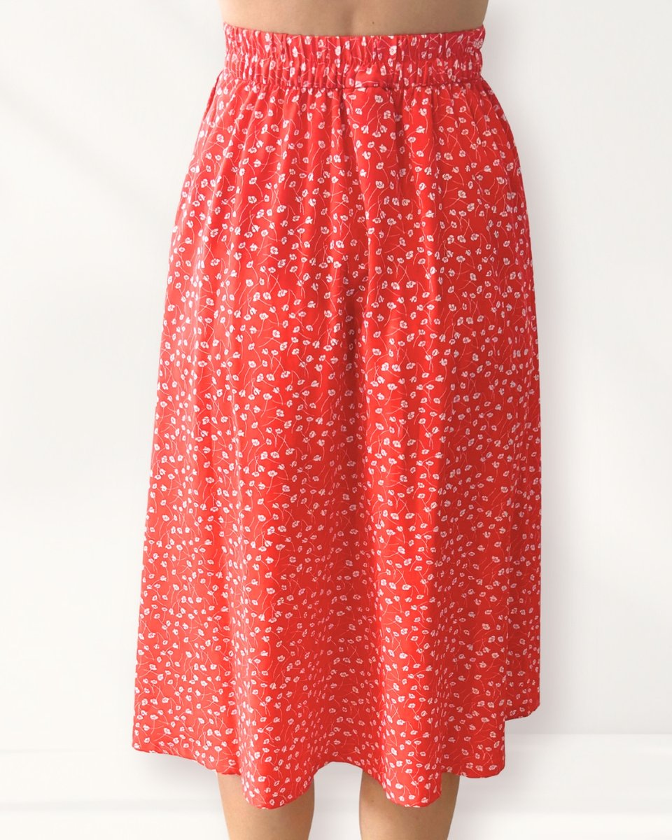 Monki Red Skirt