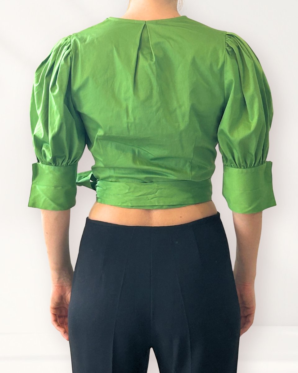 Green Wrap Top