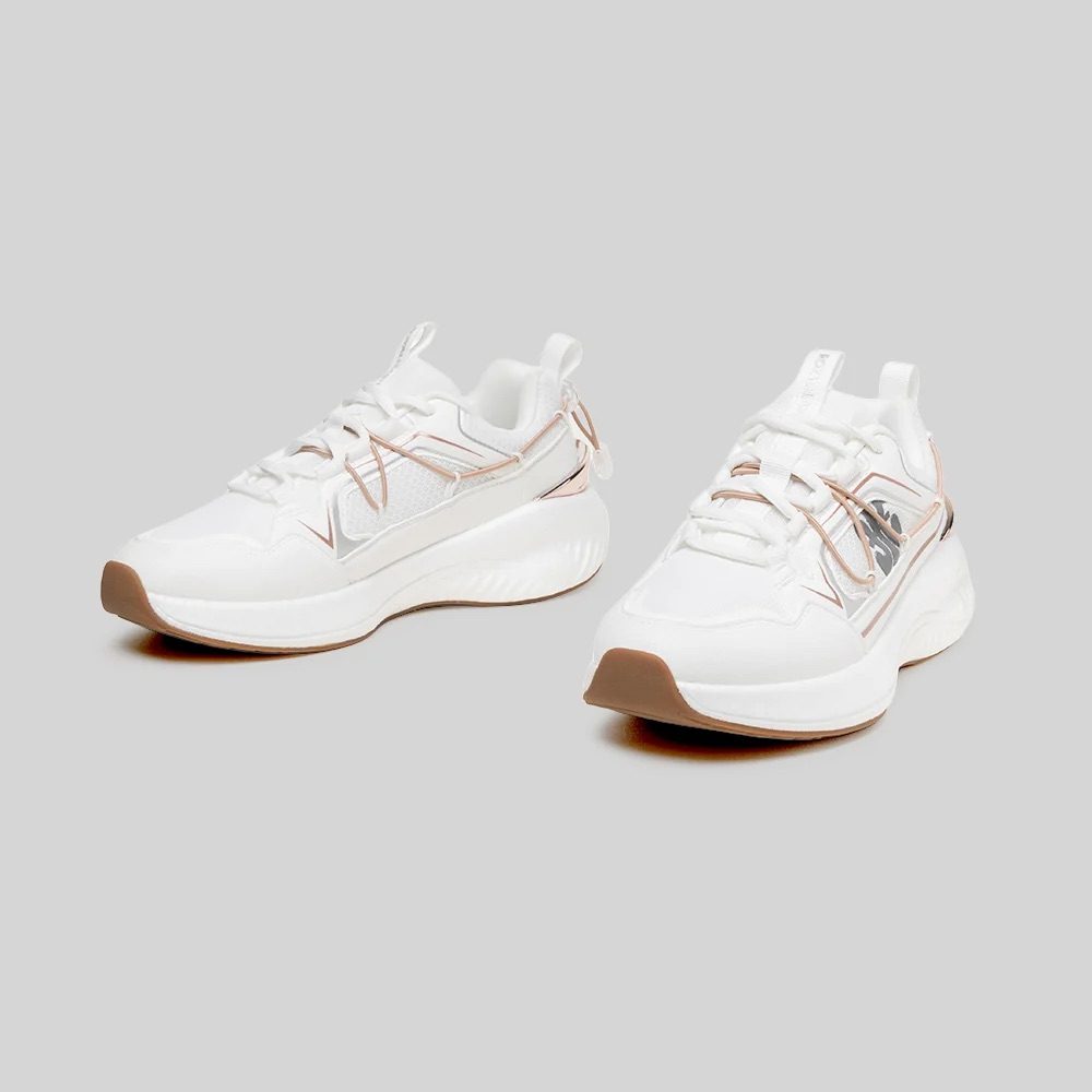 Royal Elastics TRON (Star III) Mesh Sneakers – White/Rose Gold