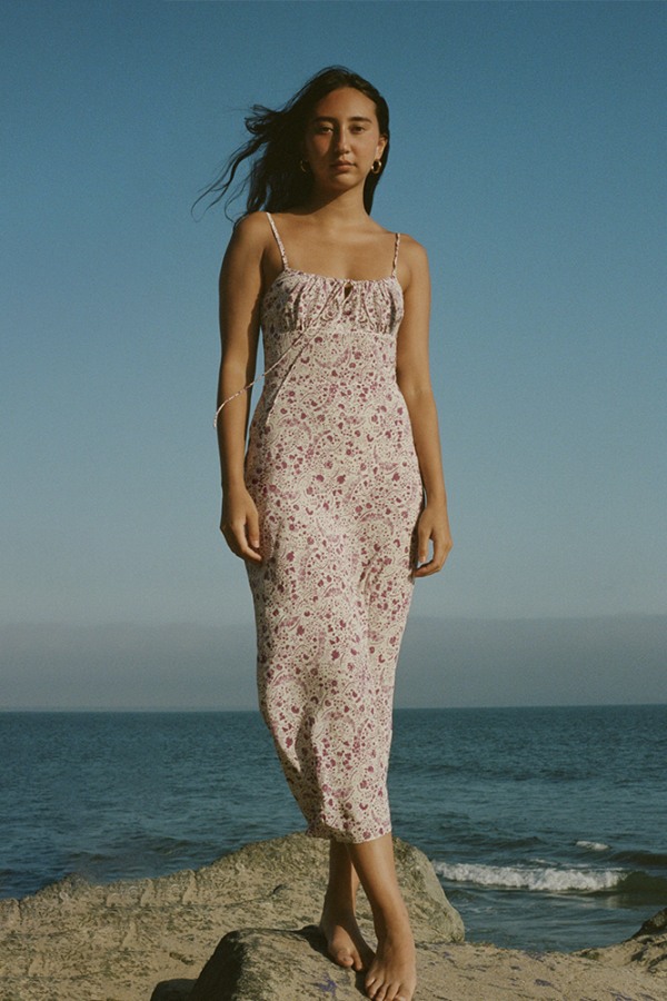 Realisation Par The Alba Purple Paisley Dress