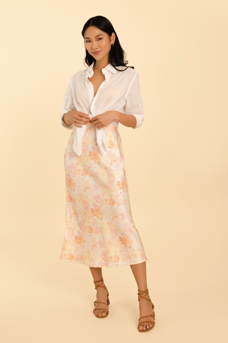 Olivia Slip Skirt - Sakura Pink