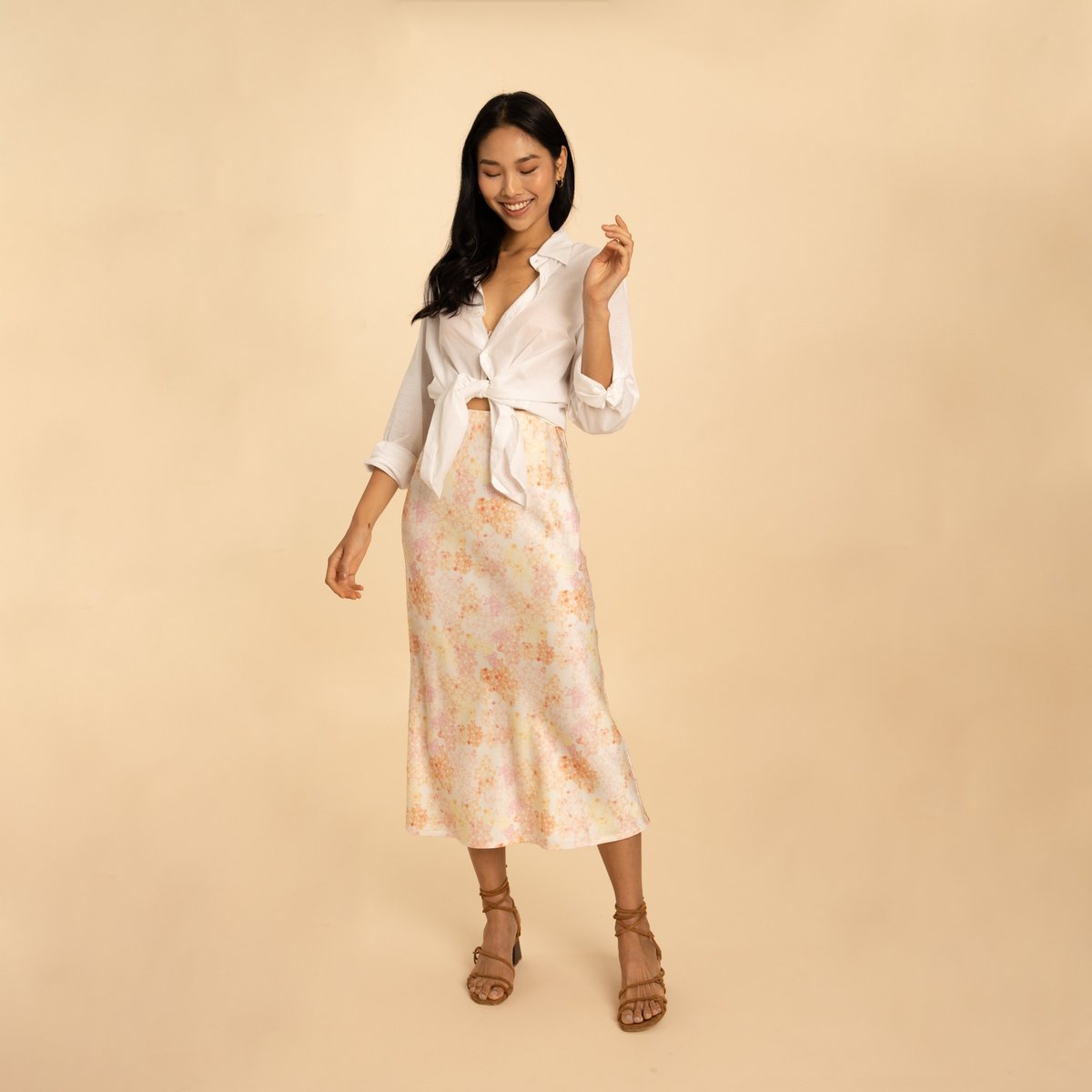 Olivia Slip Skirt - Sakura Pink
