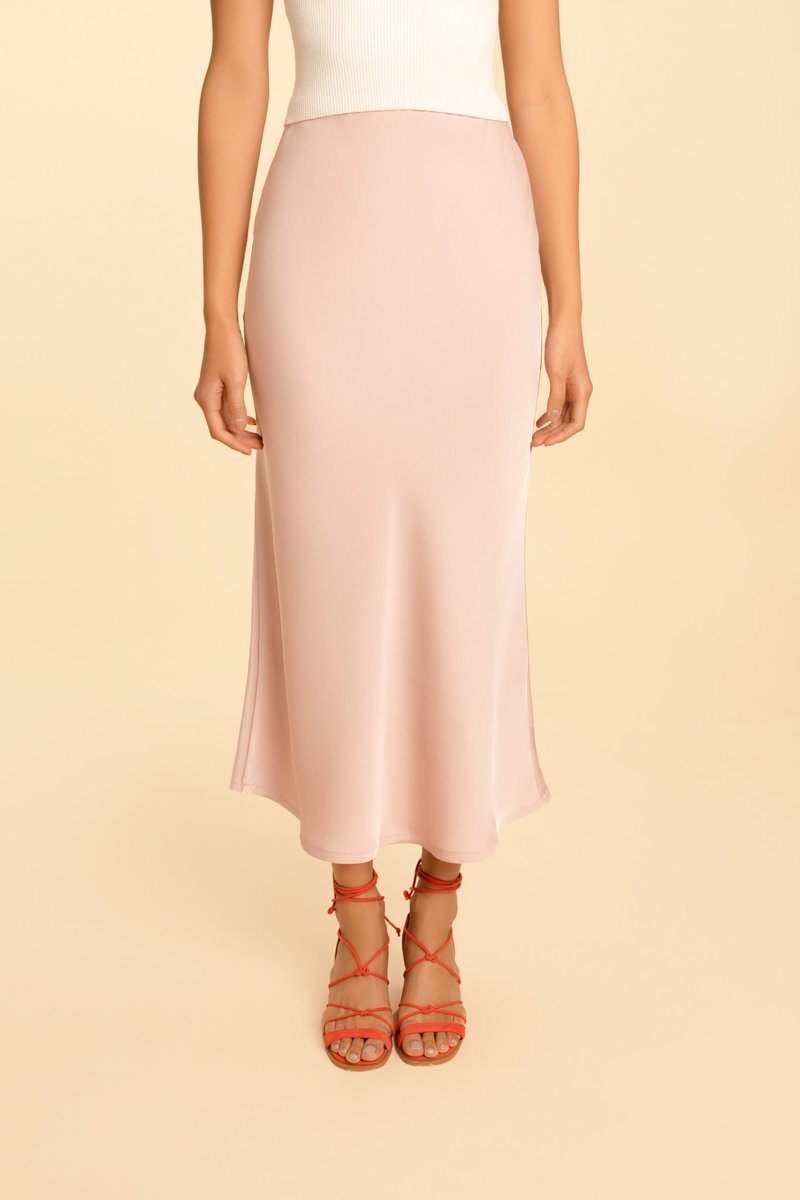 Olivia Slip Skirt - Dusty Pink