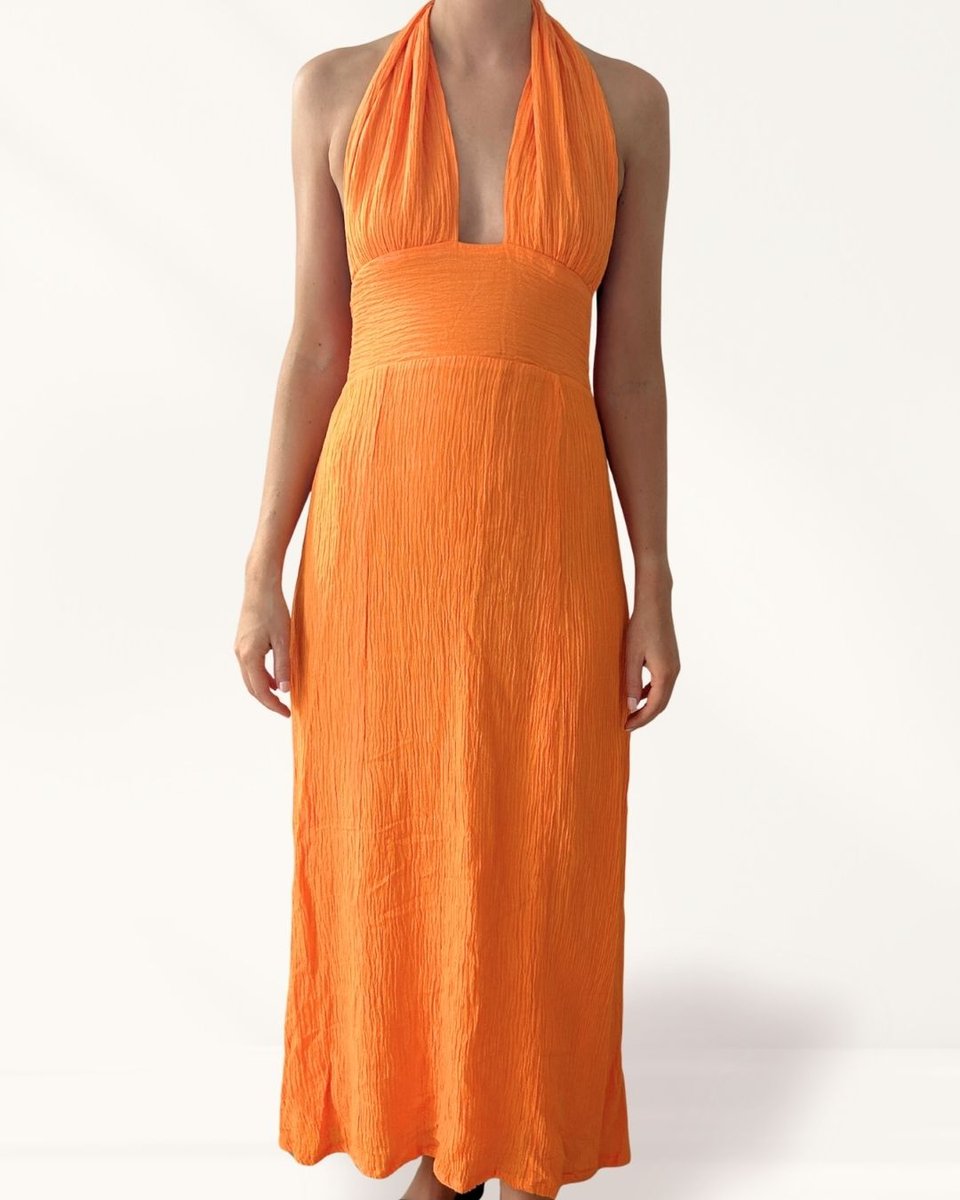Faithfull the Brand Orange Halterneck