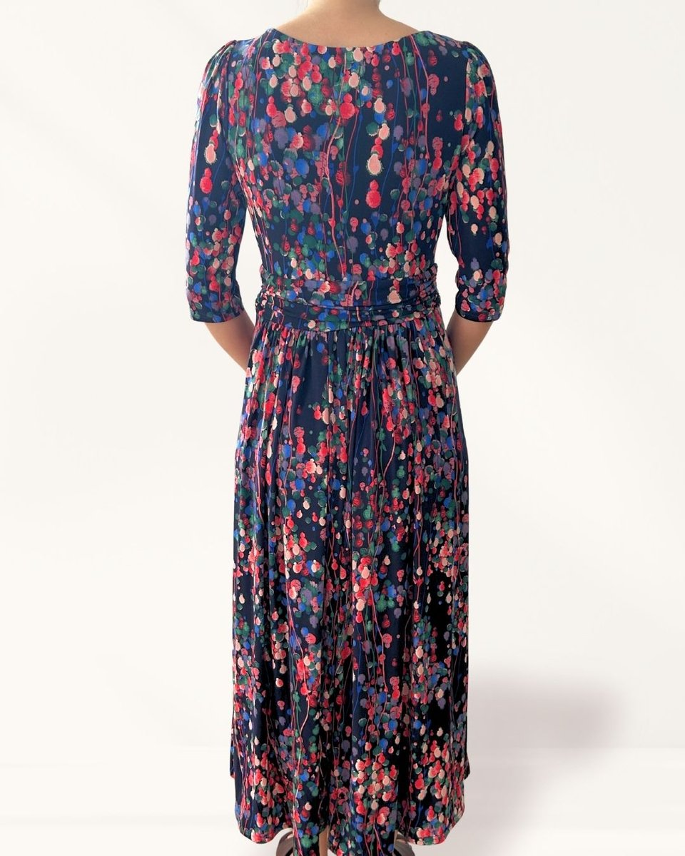 Jolie Moi Patten Colour Dress