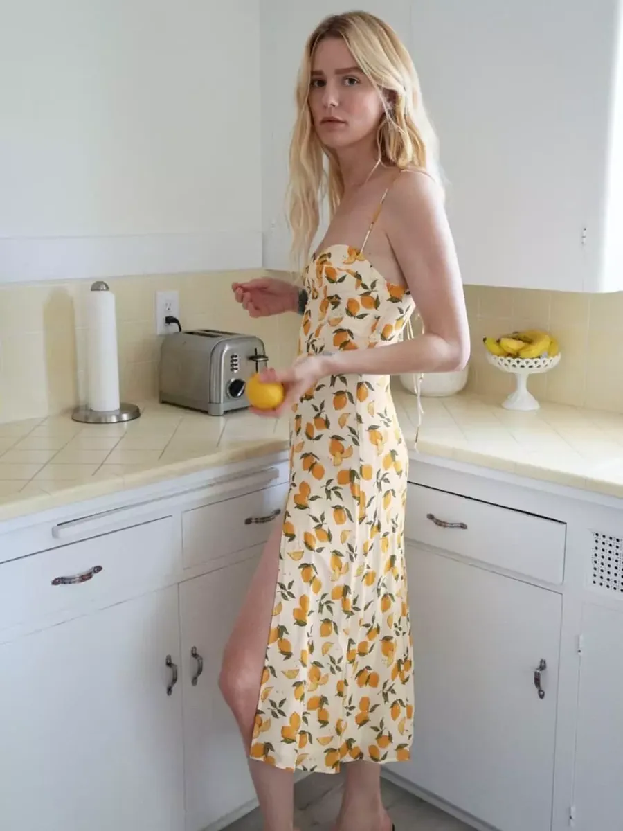 Lemon Drop Midi Dress
