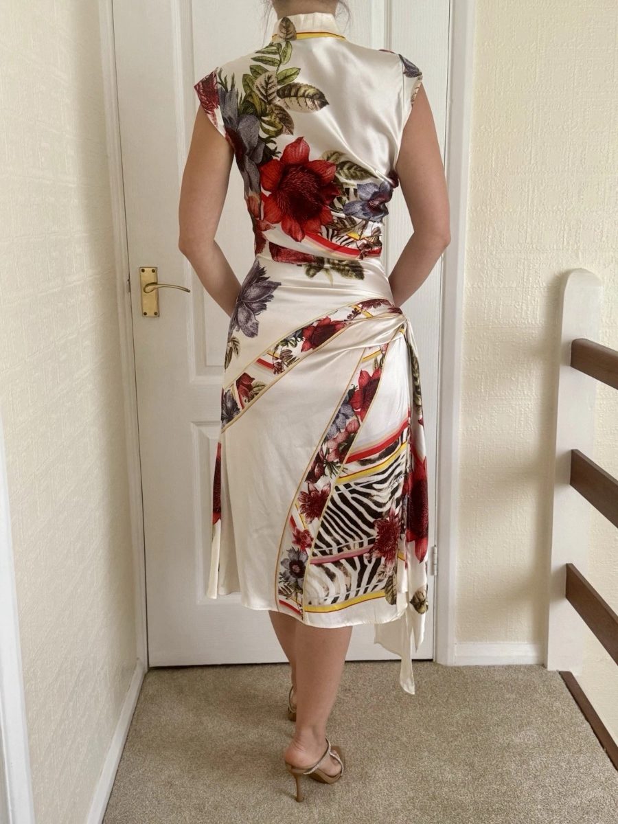 Roberto Cavalli Qipao Midi Dress