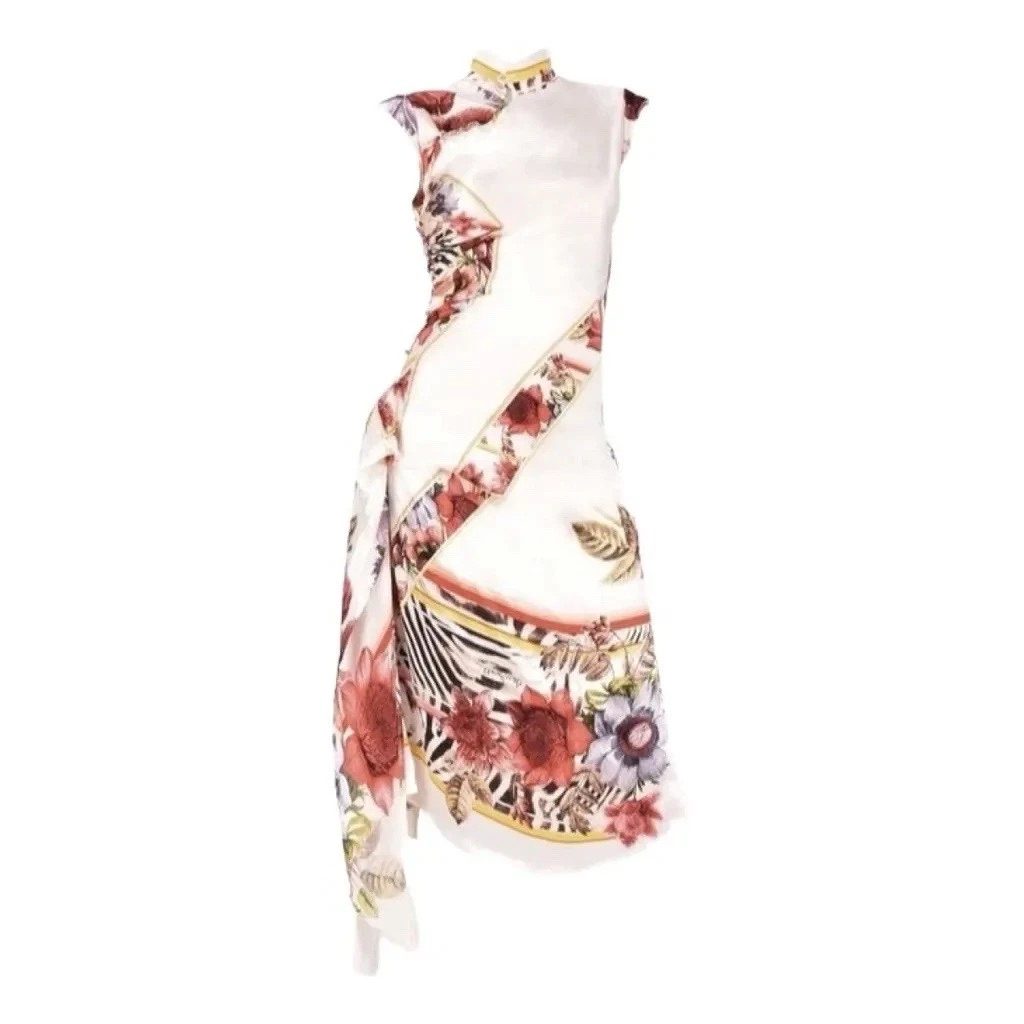 Roberto Cavalli Qipao Midi Dress