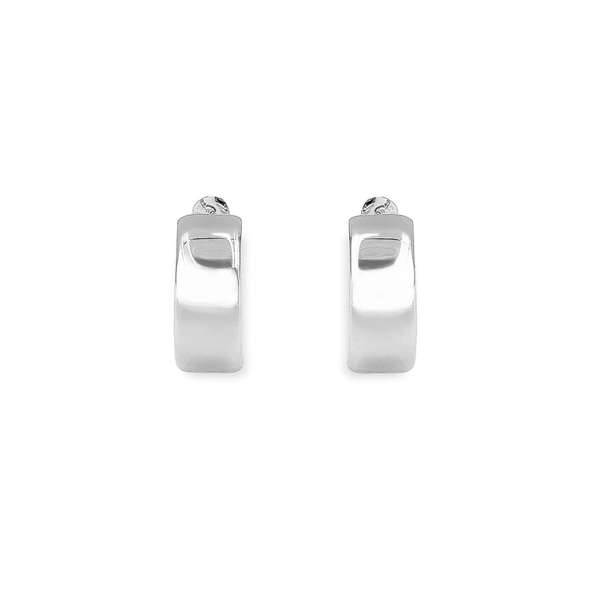 Flat Edge Hoop Earrings