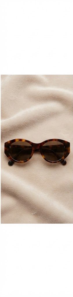 Max & Co Oval-Frame Sunglasses – Brown Tortoiseshell