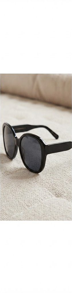 Stella McCartney Round Acetate Sunglasses – Black