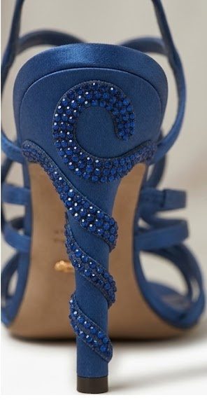 Sergio Rossi Blue Heels