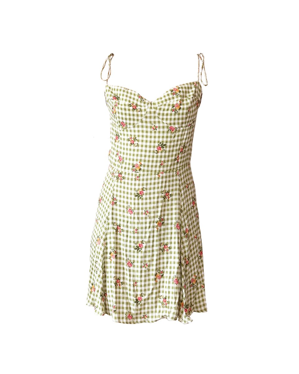 Reformation Green Dress