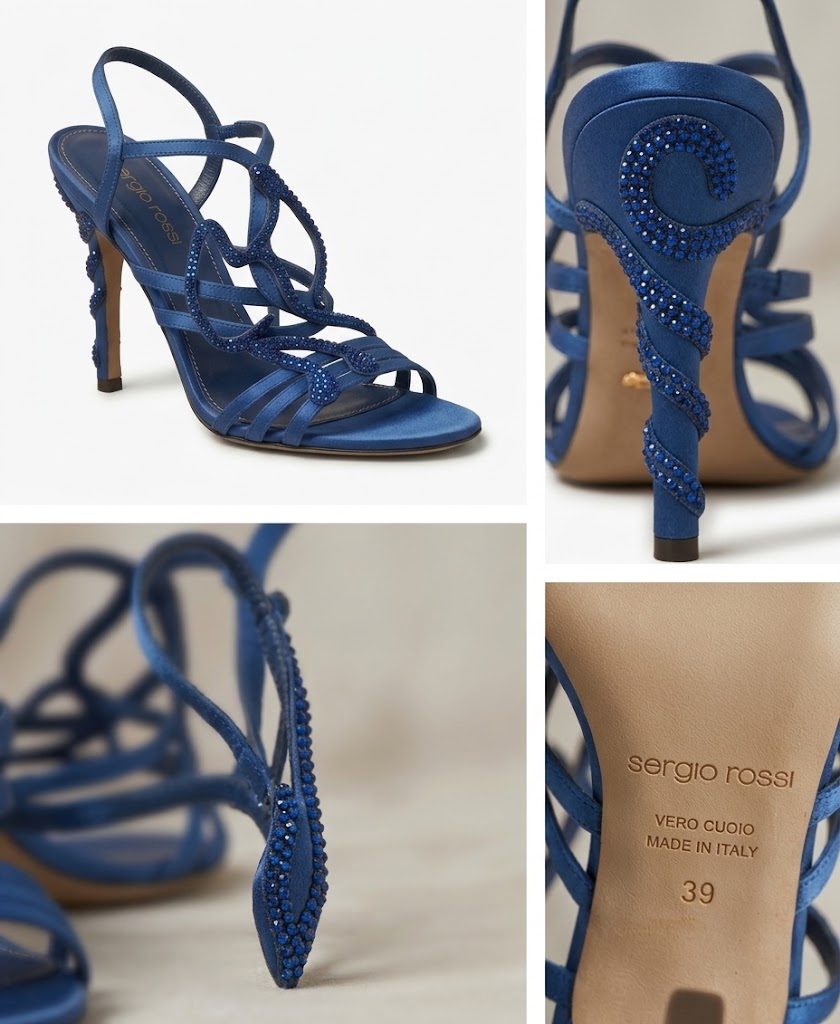 Sergio Rossi Blue Heels